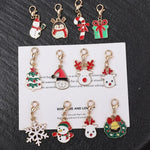 Mixed Christmas Theme Keychains Pendants