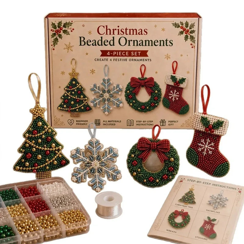 Christmas Beaded Ornaments DIY Kit