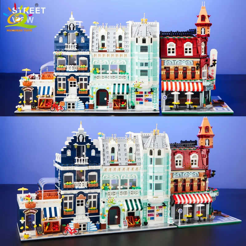 City Coffee Shop Micro Building Blocks