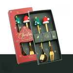 Stainless Steel Christmas Flatware Set