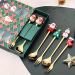 Stainless Steel Christmas Flatware Set