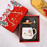 Ceramic Christmas Coffee Mug Gift Set