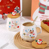 Ceramic Christmas Coffee Mug Gift Set
