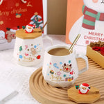 Ceramic Christmas Coffee Mug Gift Set