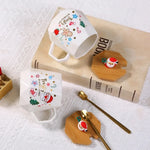Ceramic Christmas Coffee Mug Gift Set
