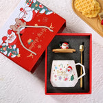 Ceramic Christmas Coffee Mug Gift Set