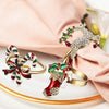 Metal Christmas Napkin Rings