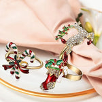 Metal Christmas Napkin Rings