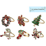 Metal Christmas Napkin Rings
