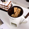 Ceramic Chocolate Melting Fondue Mug