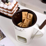 Ceramic Chocolate Melting Fondue Mug