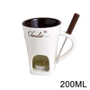 Ceramic Chocolate Melting Fondue Mug