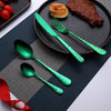 Festive Stainless Steel Flatware Set