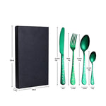 Festive Stainless Steel Flatware Set