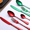 Festive Stainless Steel Flatware Set