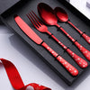 Festive Stainless Steel Flatware Set