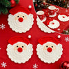 Handmade Crochet Santa Coaster