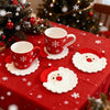 Handmade Crochet Santa Coaster