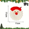 Handmade Crochet Santa Coaster