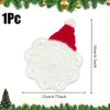 Handmade Crochet Santa Coaster