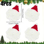 Handmade Crochet Santa Coaster