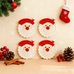 Handmade Crochet Santa Coaster