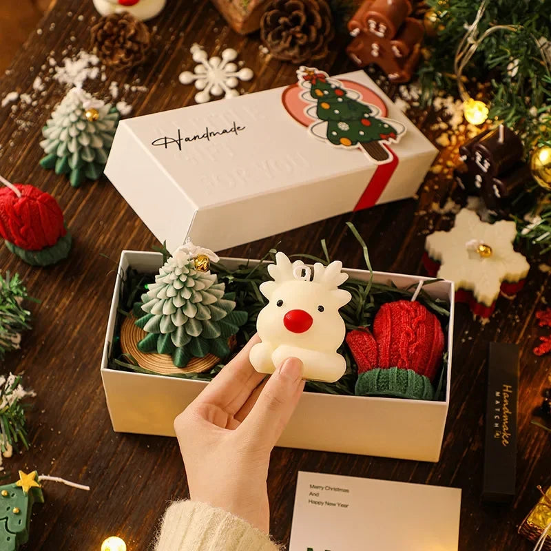 Handmade Christmas Scented Candle Set