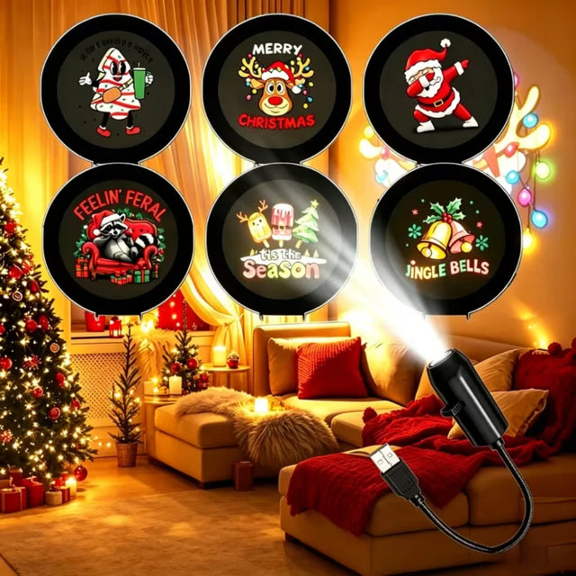 USB LED Christmas Projector Light