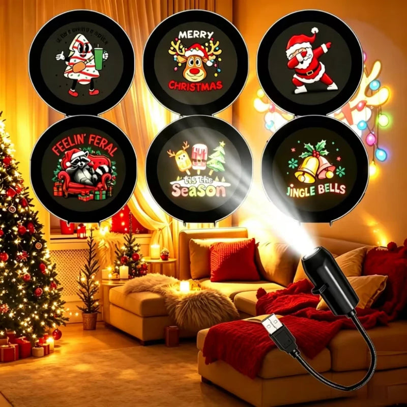 USB LED Christmas Projector Light