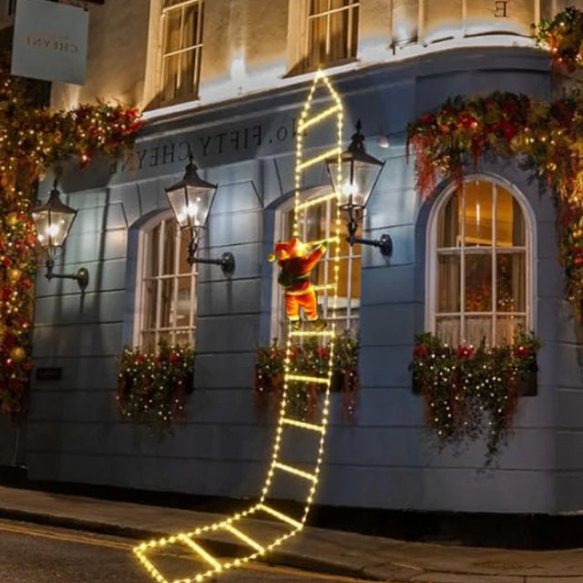 Climbing Santa Claus LED Ladder Light