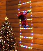 Climbing Santa Claus LED Ladder Light