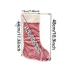 Velvet Christmas Stockings With Pom Pom Trim