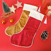 Velvet Christmas Stockings With Pom Pom Trim
