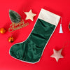 Velvet Christmas Stockings With Pom Pom Trim