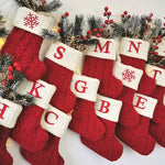 Knitted Christmas Stocking Tree Pendant