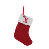 Knitted Snowflake Christmas Stocking