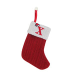 Knitted Snowflake Christmas Stocking