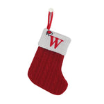 Knitted Snowflake Christmas Stocking