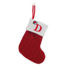Knitted Snowflake Christmas Stocking