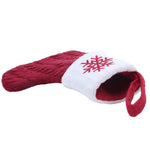 Knitted Snowflake Christmas Stocking