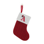 Knitted Snowflake Christmas Stocking