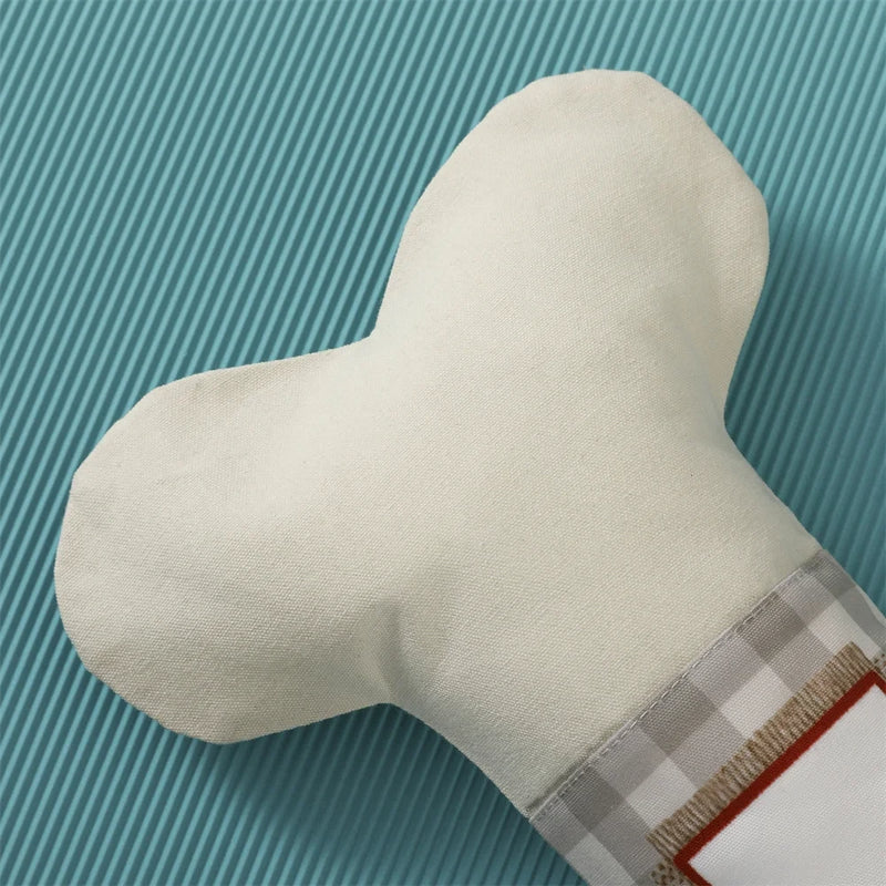 Plaid Dog Christmas Stocking