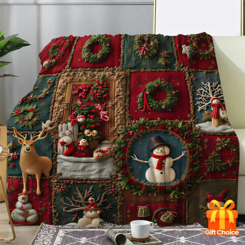 Christmas Patchwork Blanket