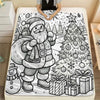 Christmas Santa Printed Flannel Blanket