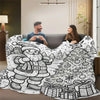 Christmas Santa Printed Flannel Blanket