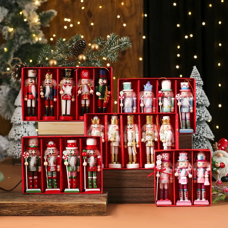 Walnut Soldier Christmas Tree Ornaments