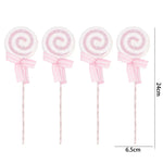 Glittery Plastic Candy Cane Christmas Ornament