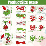 Grinch Christmas Tree Ornament Set