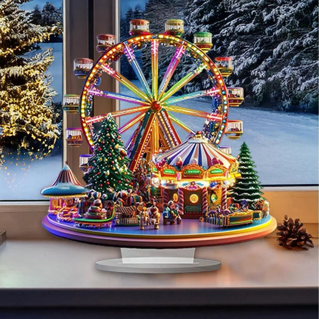 Acrylic Ferris Wheel Christmas Ornament