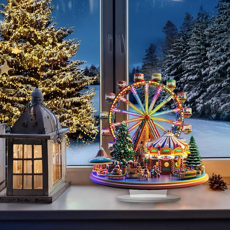 Acrylic Ferris Wheel Christmas Ornament